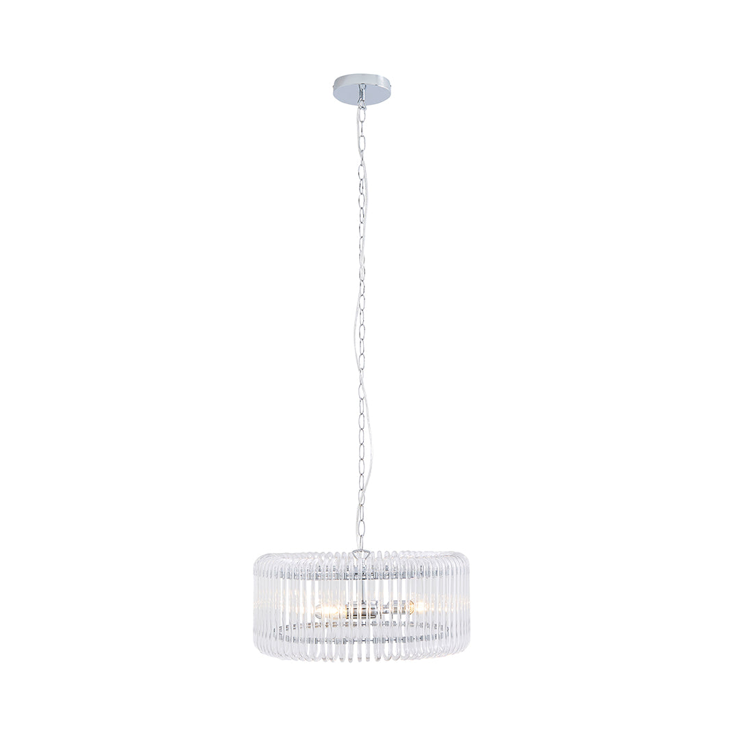 May 3-Light Chrome Ceiling Pendant
