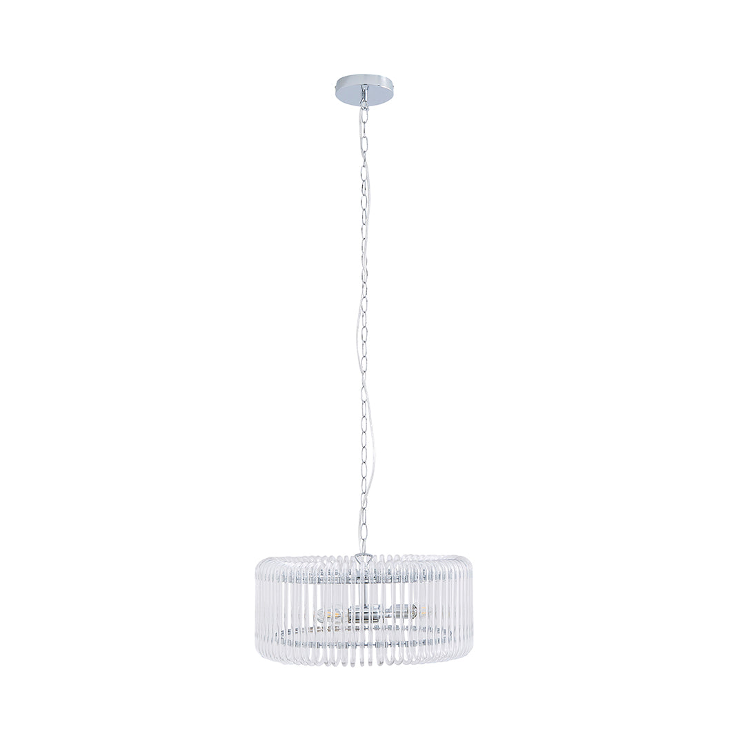 May 3-Light Chrome Ceiling Pendant