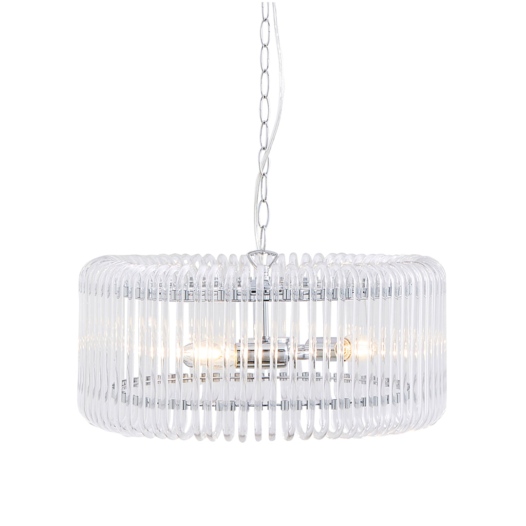 May 3-Light Chrome Ceiling Pendant