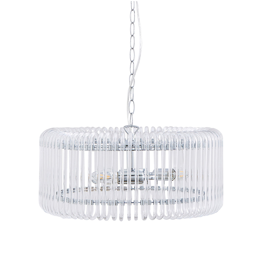 May 3-Light Chrome Ceiling Pendant