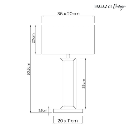 Imogen Grey Table Lamp