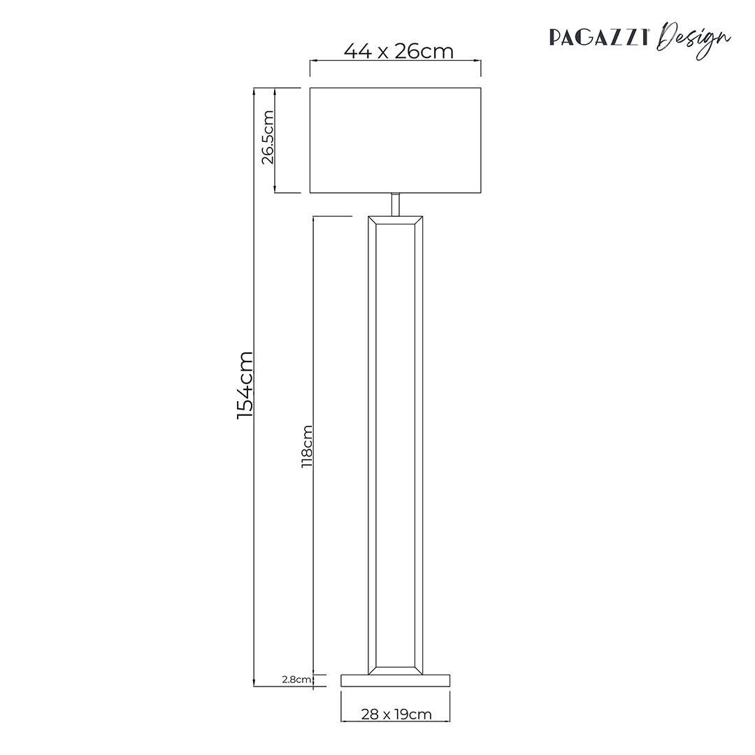 Imogen Grey Floor Lamp