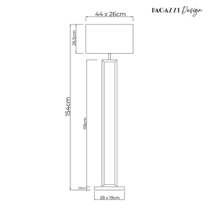 Imogen Grey Floor Lamp