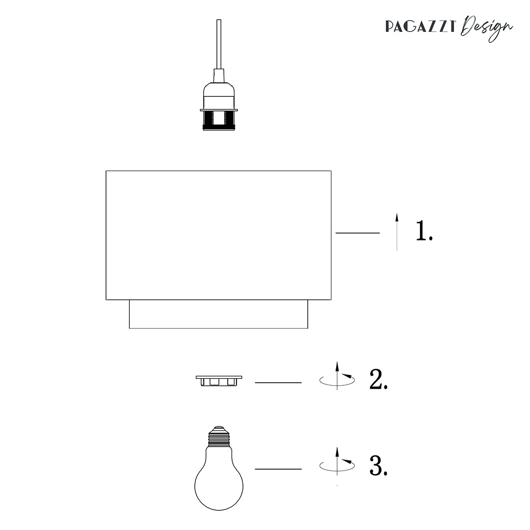 Zelina Grey and Gold Wide Easy-Fit Pendant