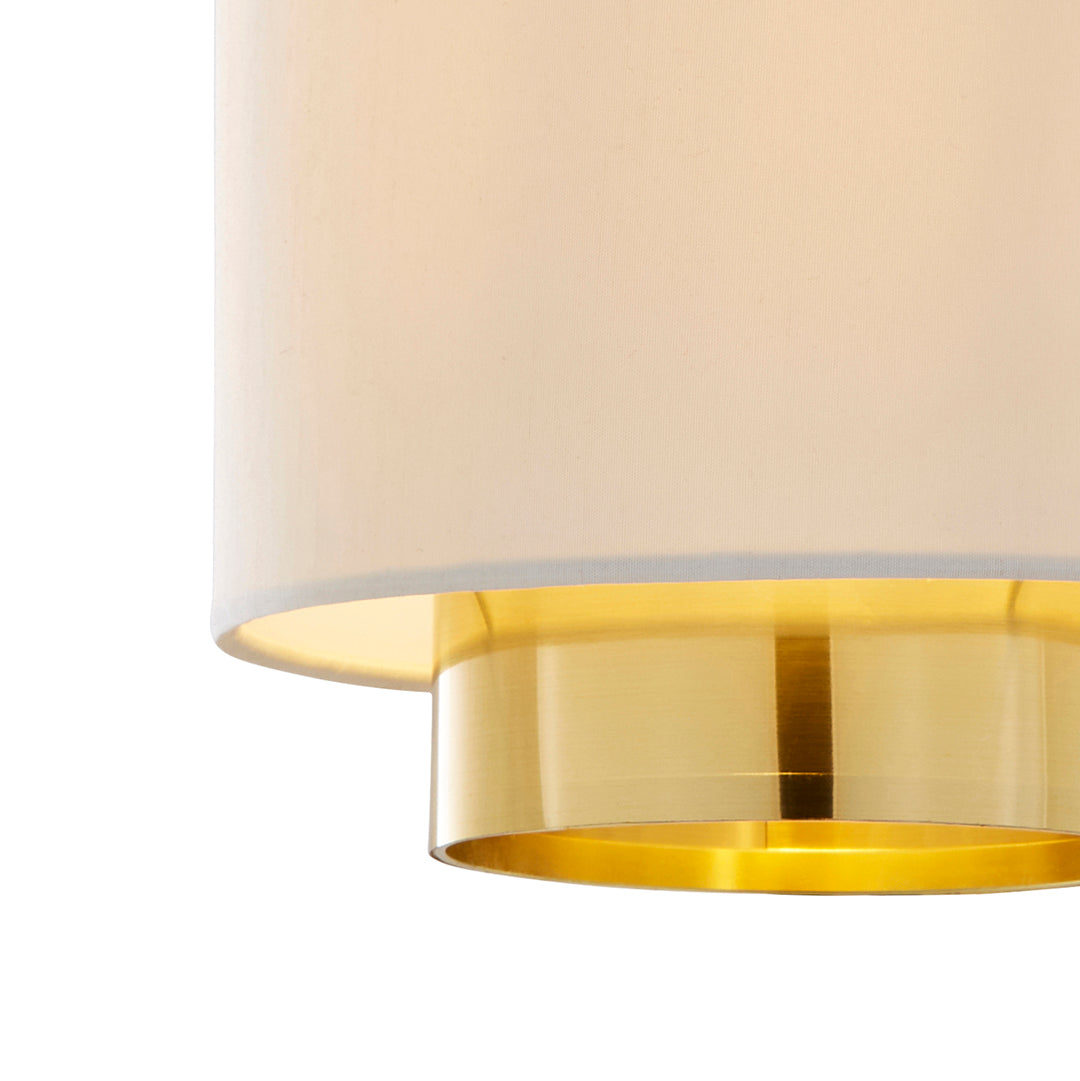 Zelina Grey and Gold Easy-Fit Pendant