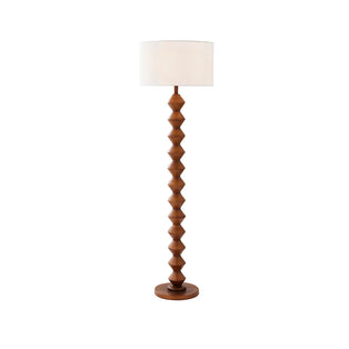 Trezza Walnut Floor Lamp