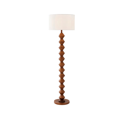 Trezza Walnut Floor Lamp
