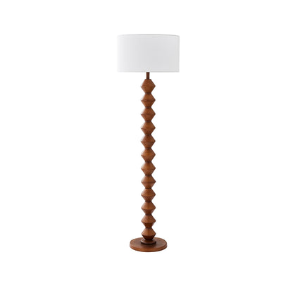 Trezza Walnut Floor Lamp