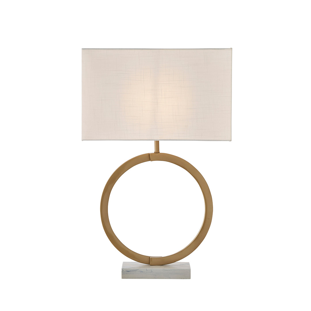 Orbis Ring Metallic Gold Table Lamp