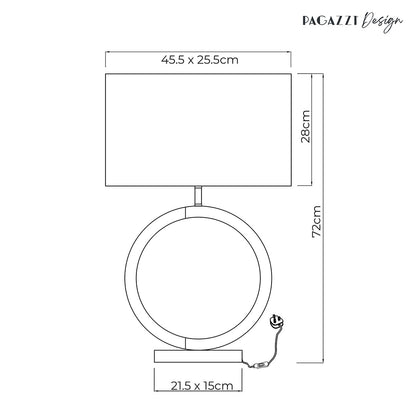 Orbis Ring Metallic Gold Table Lamp