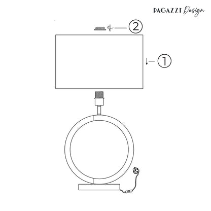 Orbis Ring Metallic Gold Table Lamp