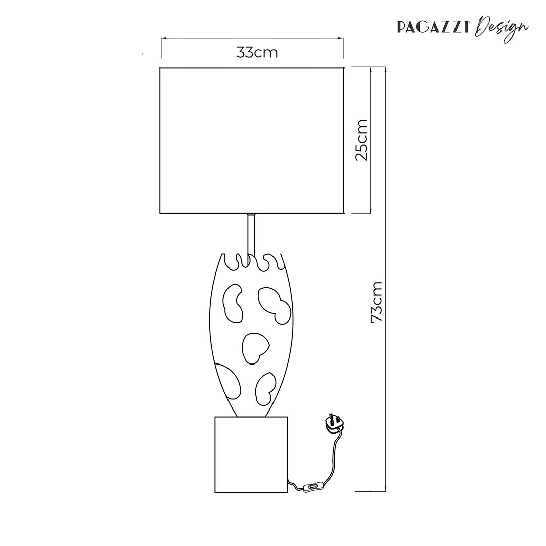 Riona Metallic Gold Table Lamp