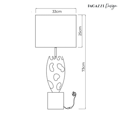 Riona Metallic Gold Table Lamp