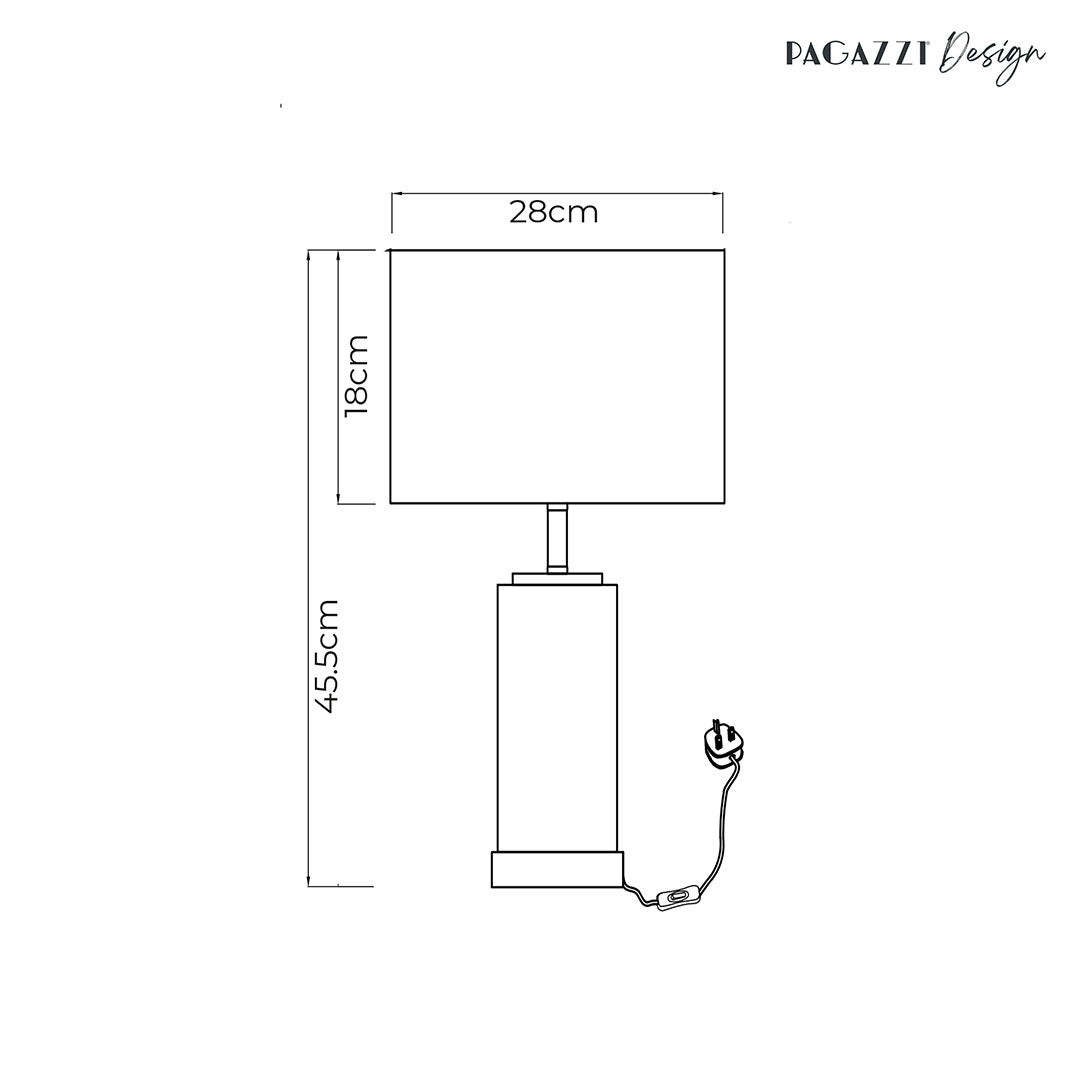 Rosalind Off White Table Lamp