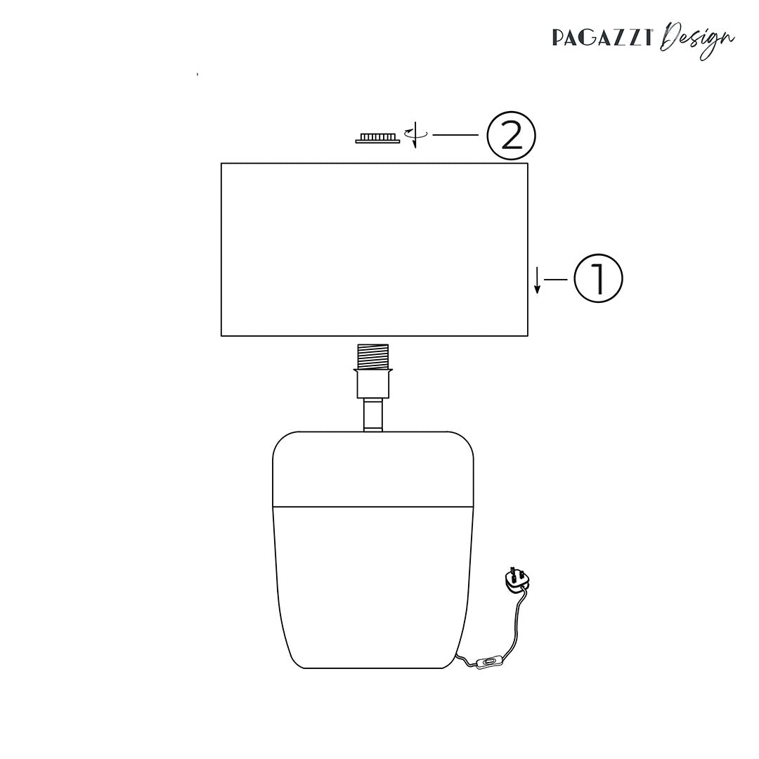 Syla Black And Gold Table Lamp