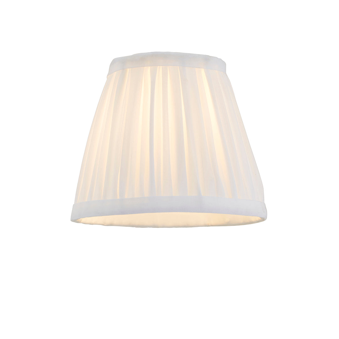 Junia Off White Pleated Candle Shade