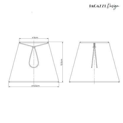 Junia Off White Pleated Candle Shade