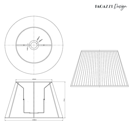 Junia Off White 25Cm Pleated Shade