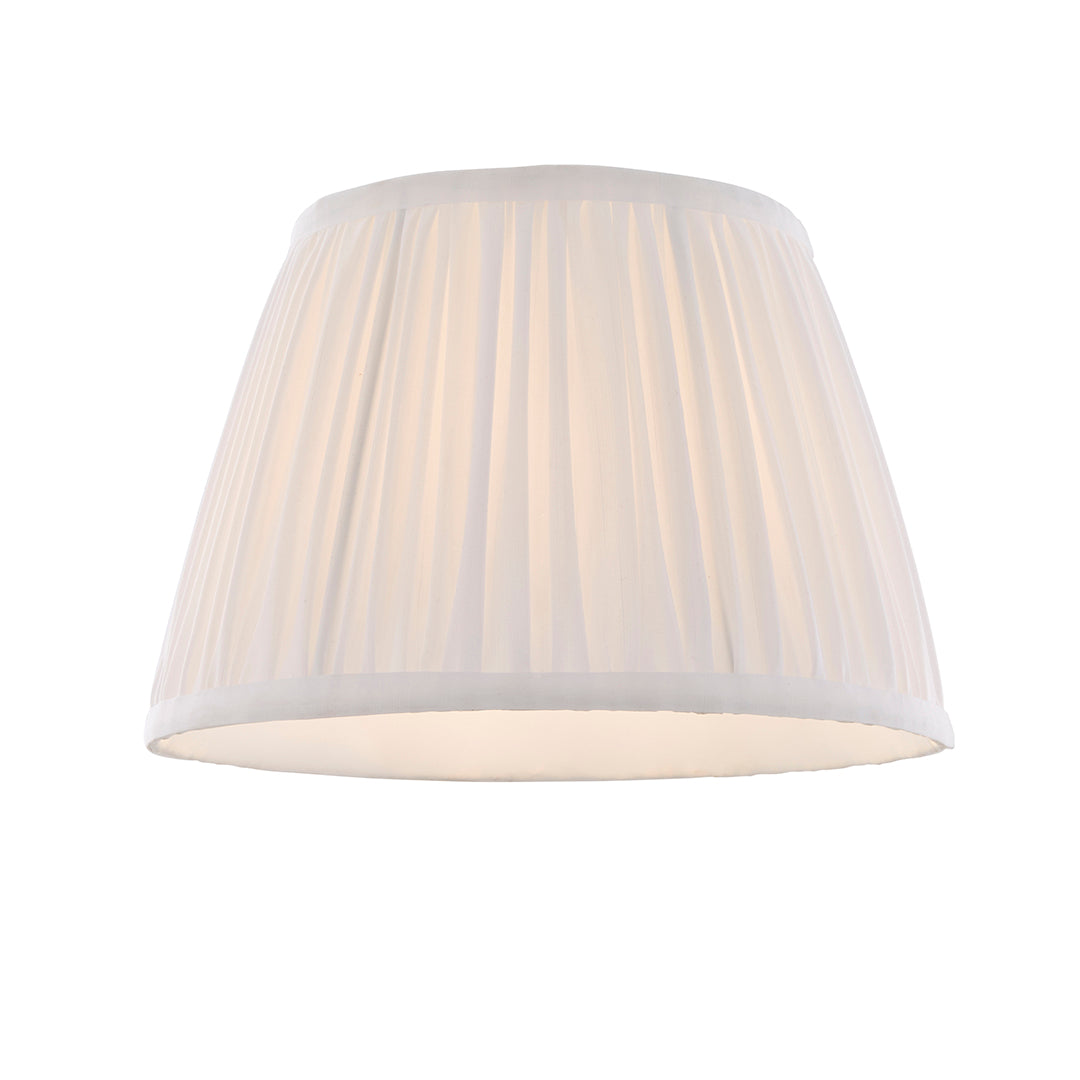 Junia Off White 30Cm Pleated Shade