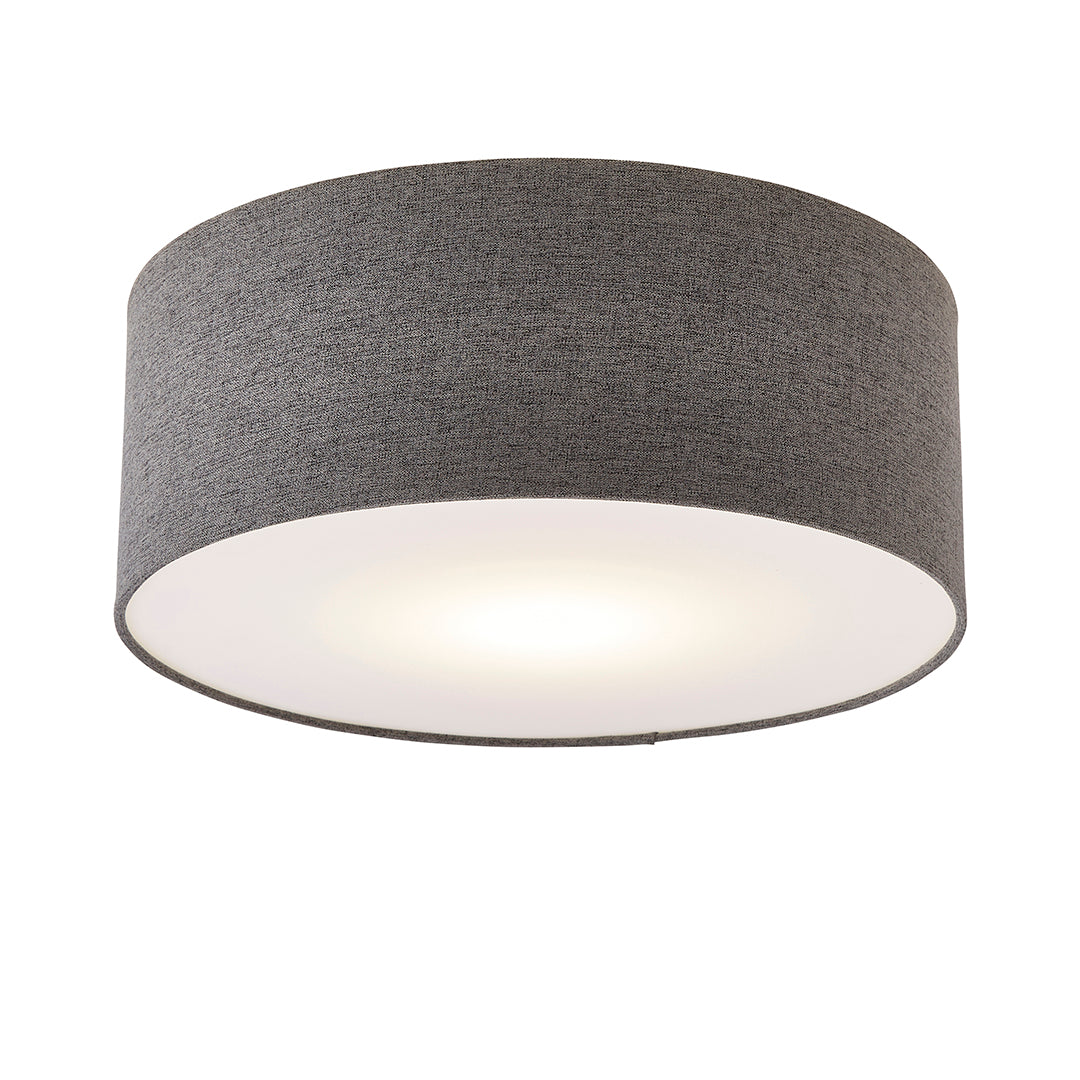 Averis Grey Flush Ceiling Light