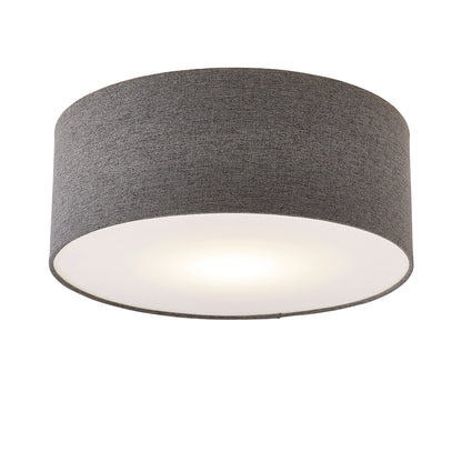 Averis Grey Flush Ceiling Light