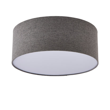 Averis Grey Flush Ceiling Light