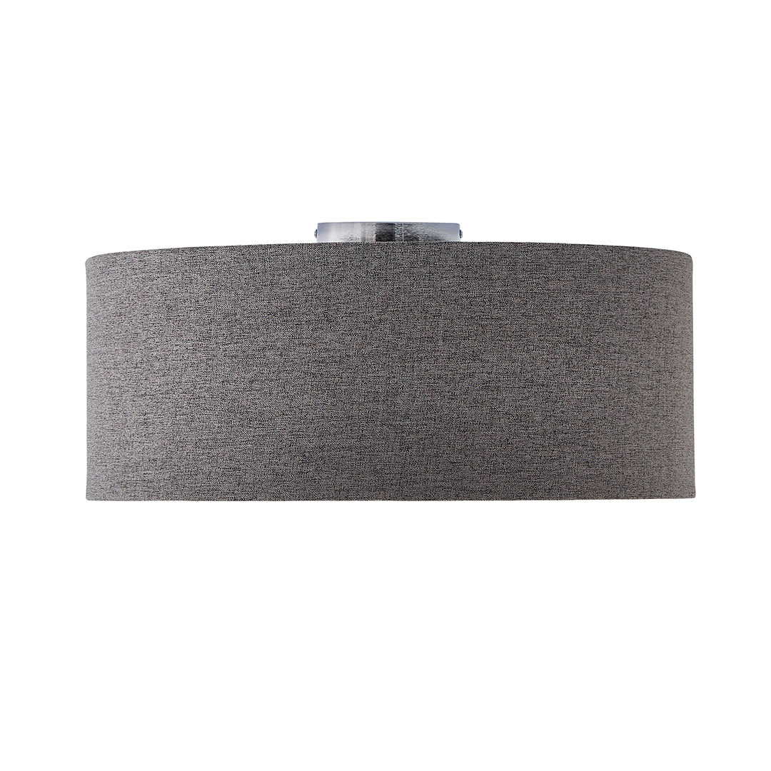 Averis Grey Flush Ceiling Light