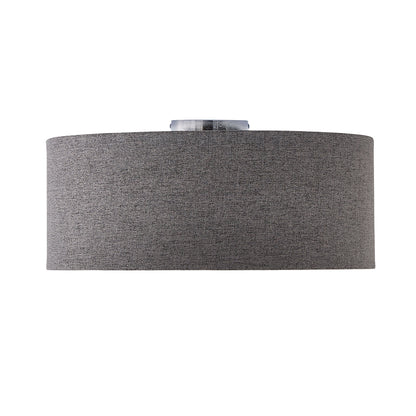 Averis Grey Flush Ceiling Light