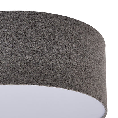 Averis Grey Flush Ceiling Light