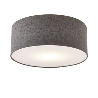 Averis Grey Flush Ceiling Light