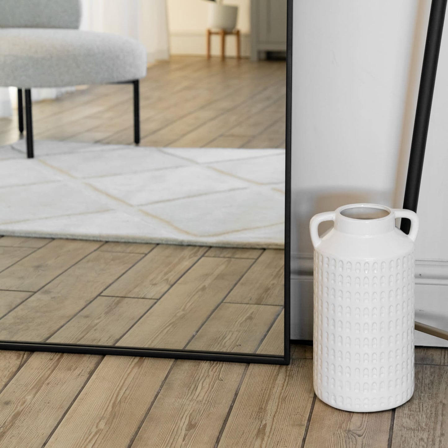 Yoko - Black Metal Gentle Arch Mirror - 180cm x 105cm