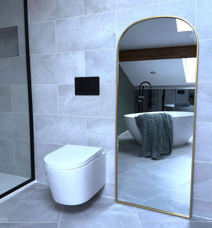 Yoko - Gold Metal Gentle Arch Mirror - 150cm x 60cm