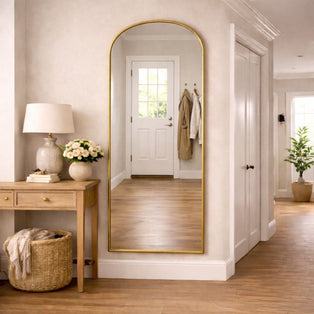 Yoko - Gold Metal Gentle Arch Mirror - 160cm x 60cm